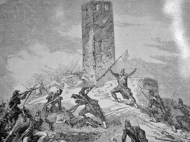 Combattimenti per la conquista della torre di Solferino detta la "spia d'Italia"