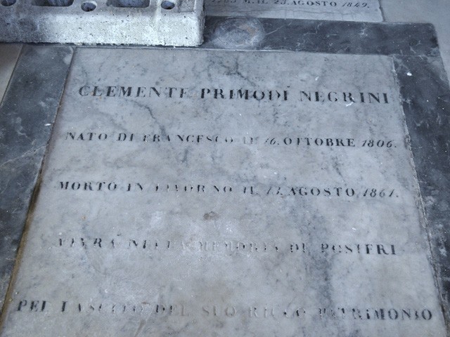 Tomba di Clemente Primodì - Cimitero della Certosa (BO)