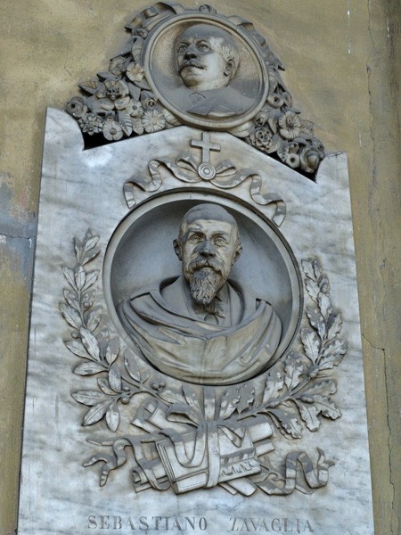Monumento funerario di Sebastiano Zavaglia - Cimitero della Certosa (BO)