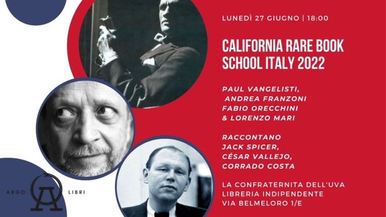 copertina di California rare book school Italy