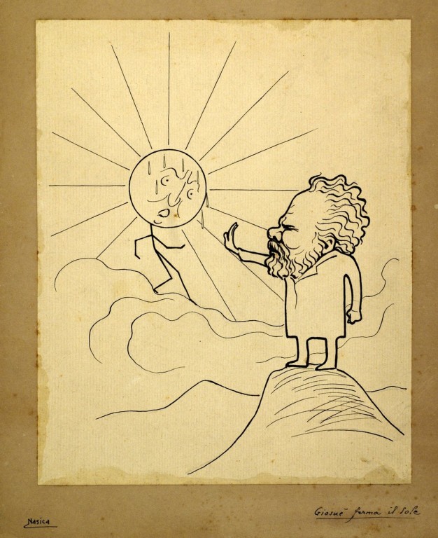 copertina di Nasìca: Giosue, emulatore del suo omonimo biblico, ferma il sole