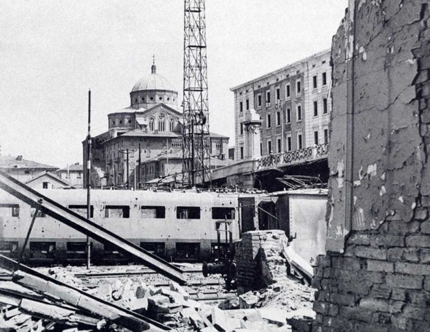 bologna, foto storica stazione