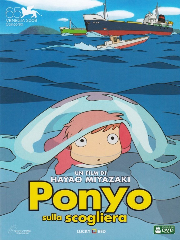 copertina di Ponyo sulla scogliera