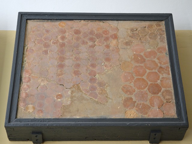 Museo civico archeologico (BO) - Frammento di pavimento con mattonelle esagonali