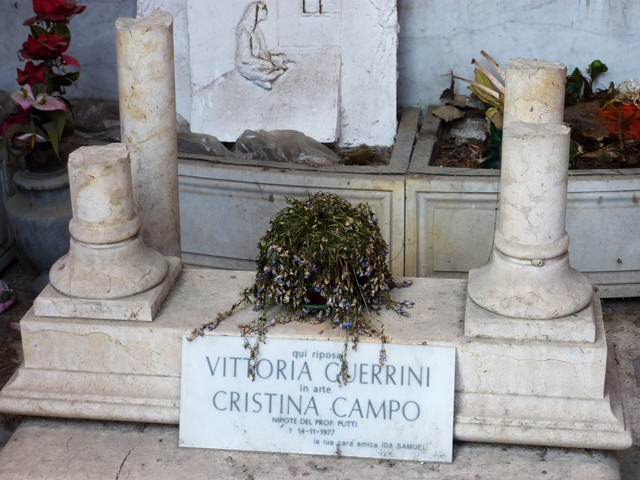Tomba di Cristina Campo - Cimitero della Certosa (BO)