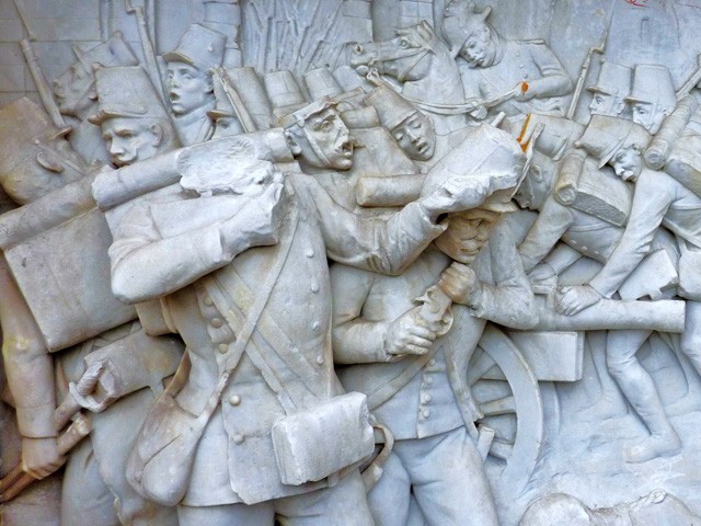 La cacciata degli Austriaci l'8 Agosto 1848 - T. Golfarelli - Scalea del Pincio - Piazza XX Settembre (BO)