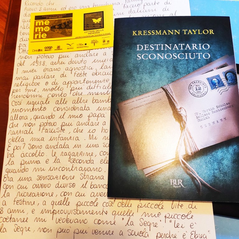 copertina di Lettere della memoria