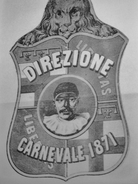 Stemma della Direzione del Carnevale bolognese del 1871
