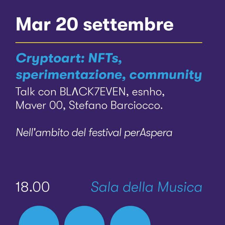copertina di Cryptoart: NFT, sperimentazione, community