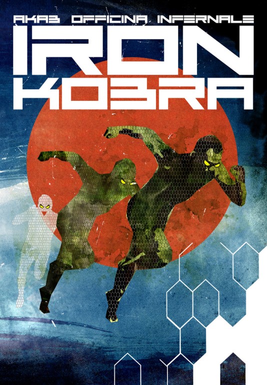 copertina di AkaB e Officina infernale, Iron Kobra, Torino, Eris, 2019
