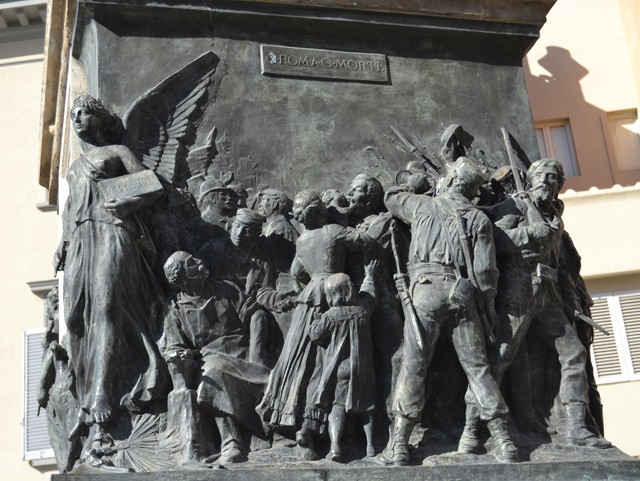 O Roma o morte - Monumento a Garibaldi - Pisa - part.