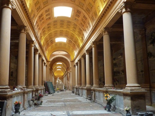 Cimitero della Certosa (BO) - Galleria a tre navate - ing. C. Monti