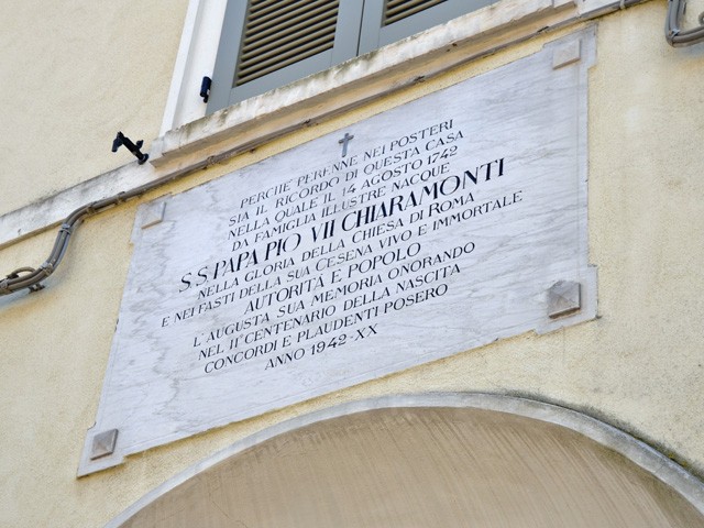 Casa natale di papa Pio VII Chiaramonti a Cesena