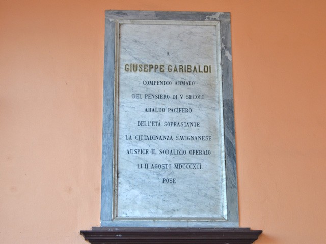 A Giuseppe Garibaldi - compedio armato del pensiero di cinque secoli - Savignano sul Rubicone (FC)