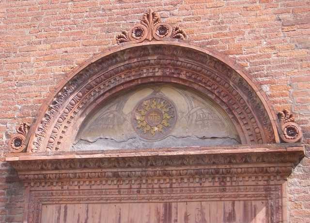 Santa Maria degli Angeli - decorazioni del portale d'ingresso
