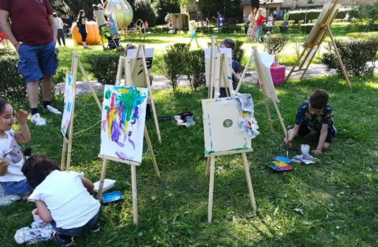 copertina di Piccoli Pittori al Parco