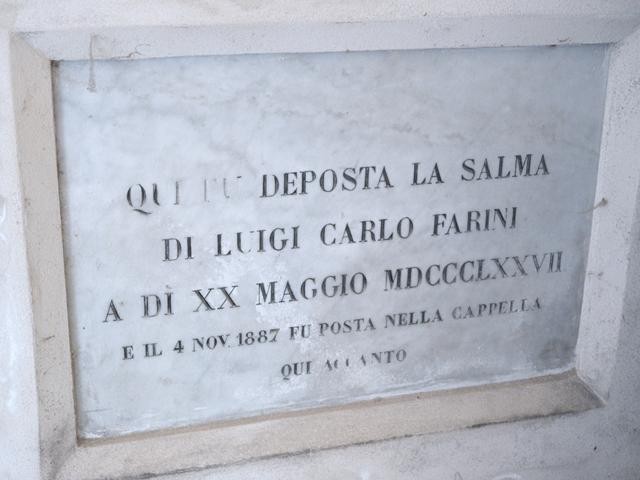 Monumento a L.C. Farini - Cimitero di Russi (RA) - particolare