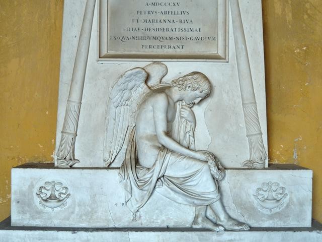 Artisti operanti nel palazzo arcivescovile (BO) - G. Caponeri, O. Zanotti - Tomba Arfelli - Cimitero della Certosa (BO) - part.
