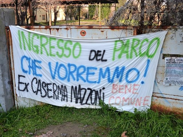 "Ingresso del parco che vorremmo" - Ex caserma Mazzoni Bene Comune - 2020