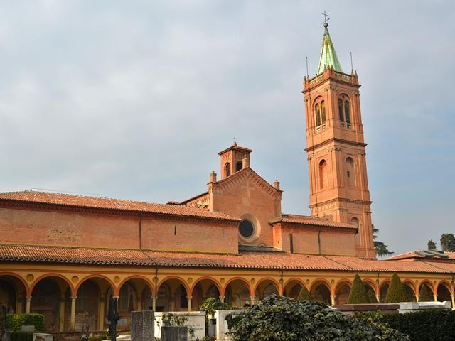 La chiesa e il chiostro grande della Certosa (BO)