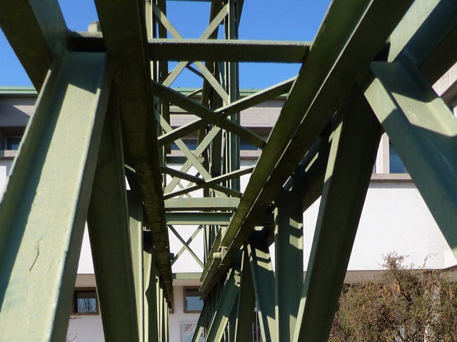 Modulo di ponte Bailey all'esterno del Museo della battaglia del Senio - Alfonsine (Ra)