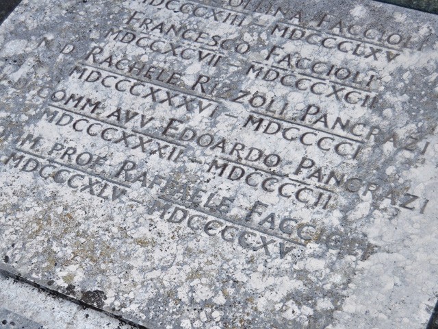 Tomba Faccioli - Cimitero della Certosa (BO) - part.