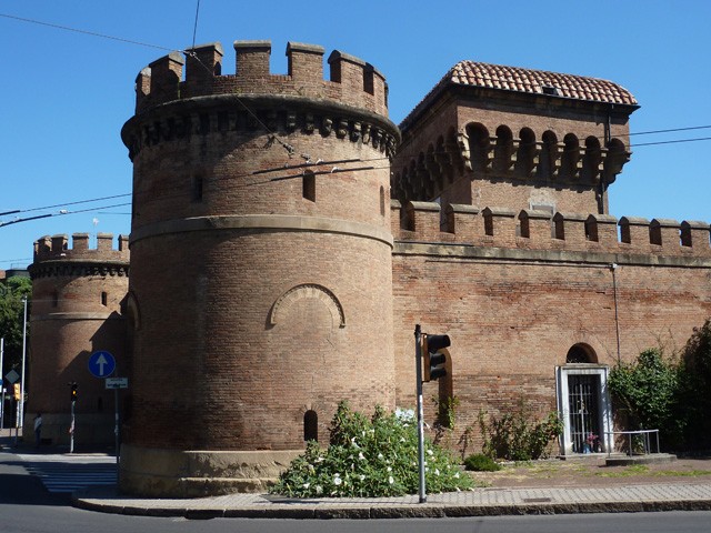 Rifacimento di Porta Saragozza (BO) come bastione medievale - sec. XIX