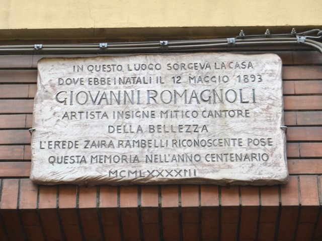 Casa natale di Giovanni Romagnoli a Faenza
