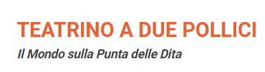 copertina di Teatrino a due pollici