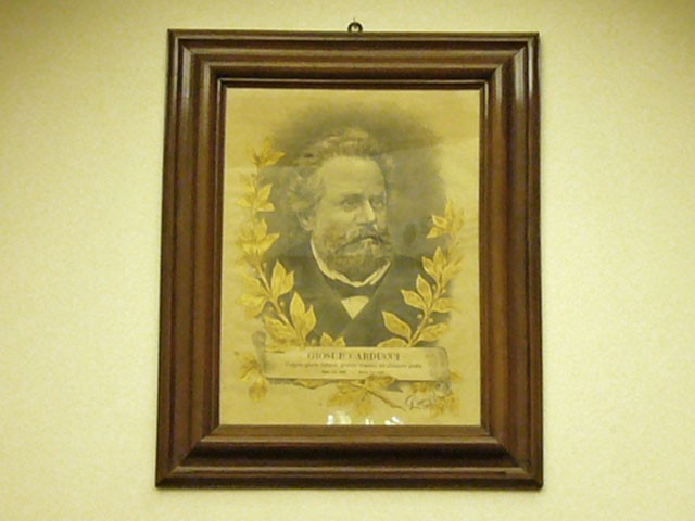 Ritratto di Carducci nell'aula a lui intitolata a Palazzo Poggi (BO)