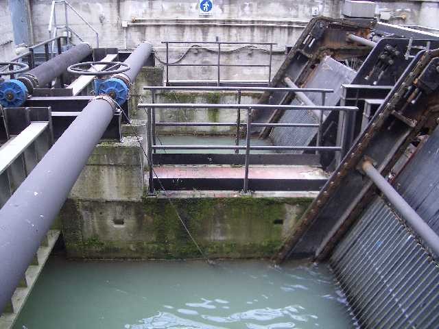 Impianto per il drenaggio del canale di Reno nei pressi della chiesa del ponte delle Lame