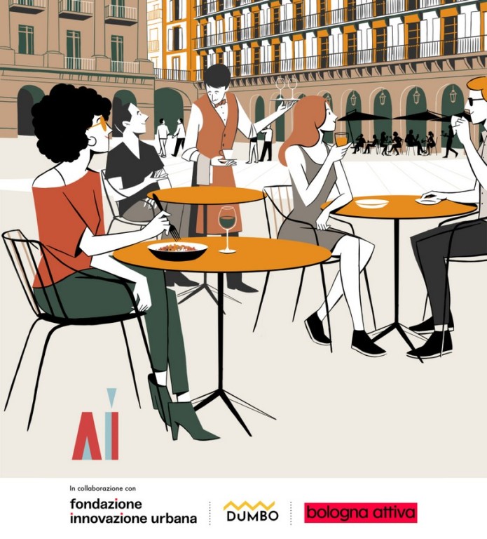 copertina di Cena, chiacchiere e disegno